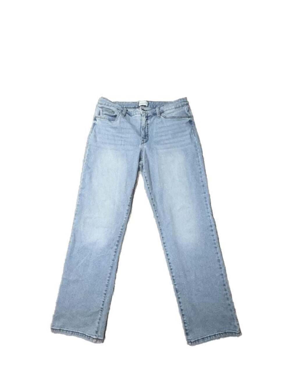 Crown & Ivy Women's Relaxed Straight Leg Jeans Light Wash Size 12